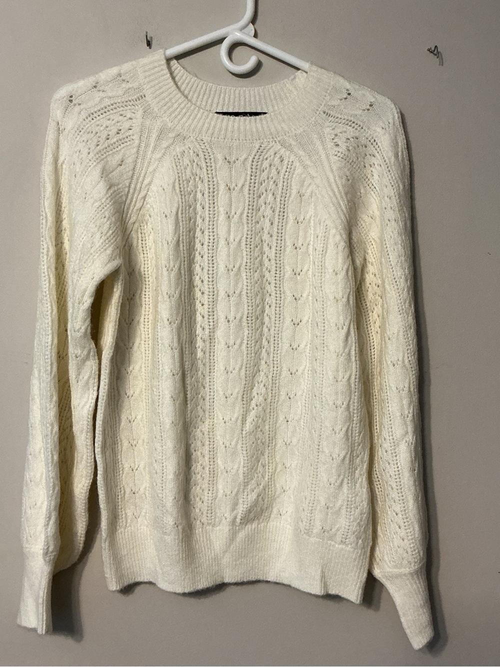 O.P.T. Off White Cable Knit
